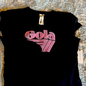 NWT Gola Navy Tee with Pink Graphic